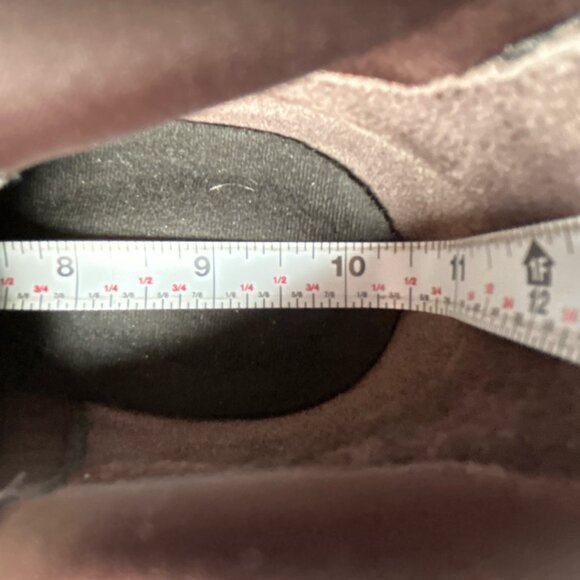 ROCKPORT Knee High Boot Womens 9.5M Brown Suede Stretch Calf Panel Pull On Wedge - Picture 6 of 15